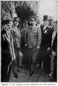 Shediac - Gen. Balbo and Gen. Pellegrini after having been healed are greeted at Shediac Pier